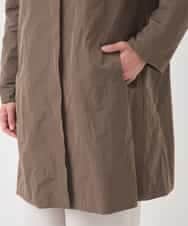 RBUCD01540 HIROKO BIS(ヒロコ ビス) メモリータフタフリルカラーコート ブラウン