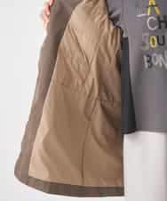 RBUCD01540 HIROKO BIS(ヒロコ ビス) メモリータフタフリルカラーコート ブラウン