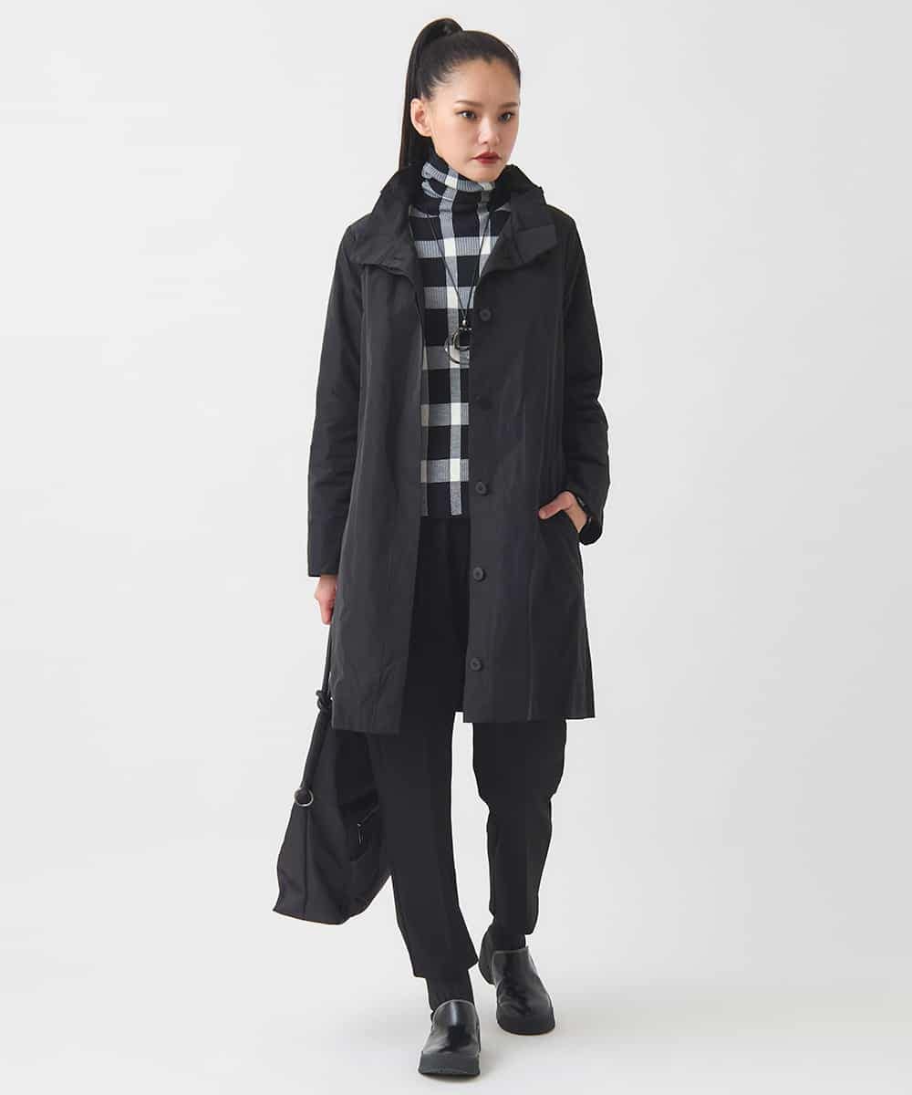 RBUCD01540 HIROKO BIS(ヒロコ ビス) メモリータフタフリルカラーコート ブラウン