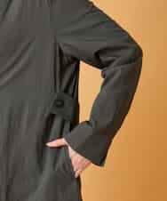 RBUED40450 HIROKO BIS(ヒロコ ビス) ドレープワッシャーロング丈コート ダークグレー