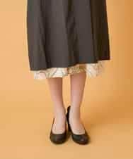 RBUED40450 HIROKO BIS(ヒロコ ビス) ドレープワッシャーロング丈コート ダークグレー