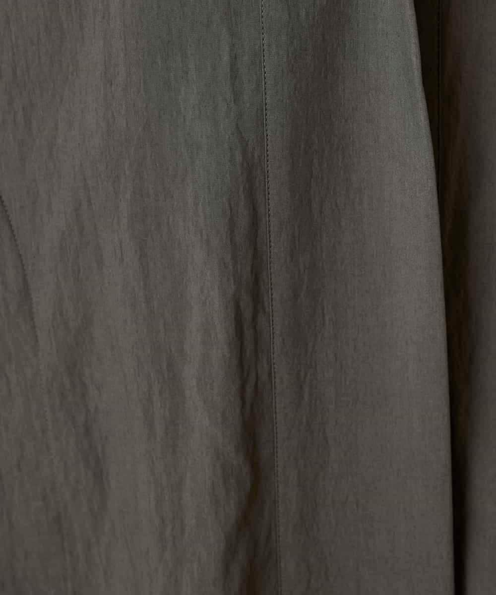 RBUED40450 HIROKO BIS(ヒロコ ビス) ドレープワッシャーロング丈コート ダークグレー