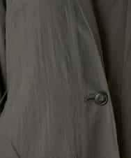 RBUED40450 HIROKO BIS(ヒロコ ビス) ドレープワッシャーロング丈コート ダークグレー