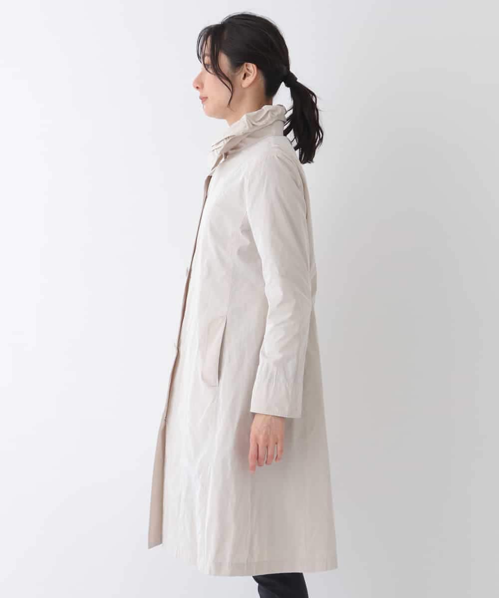 RBUES20550 HIROKO BIS(ヒロコ ビス) メモリータフタギャザーカラーコート ベージュ