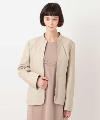 RBWLT01690 HIROKO BIS ラムレザータックデザインジャケット