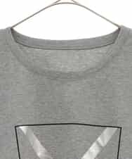 RCKLU20150 HIROKO BIS GRANDE(ヒロコ ビス グランデ) 【洗える】コットンポンチロゴTシャツ グレー