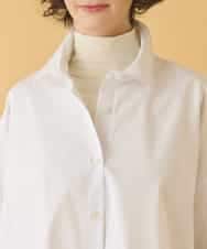 REBAA65250 HIROKO BIS(ヒロコ ビス) オーバーシルエットフレアシャツ /洗濯機で洗える ホワイト