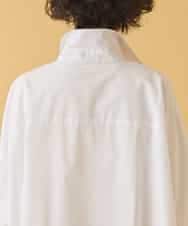 REBAA65250 HIROKO BIS(ヒロコ ビス) オーバーシルエットフレアシャツ /洗濯機で洗える ホワイト