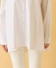 REBAA65250 HIROKO BIS(ヒロコ ビス) オーバーシルエットフレアシャツ /洗濯機で洗える ホワイト