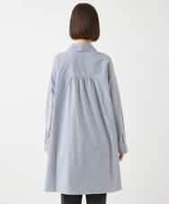 REBAA66280 HIROKO BIS(ヒロコ ビス) ボウネックチュニックシャツ /洗濯機で洗える ネイビー