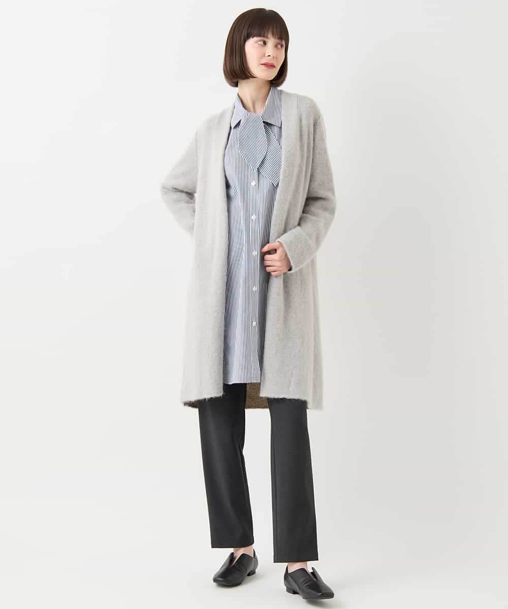 REBAA66280 HIROKO BIS(ヒロコ ビス) ボウネックチュニックシャツ /洗濯機で洗える ネイビー