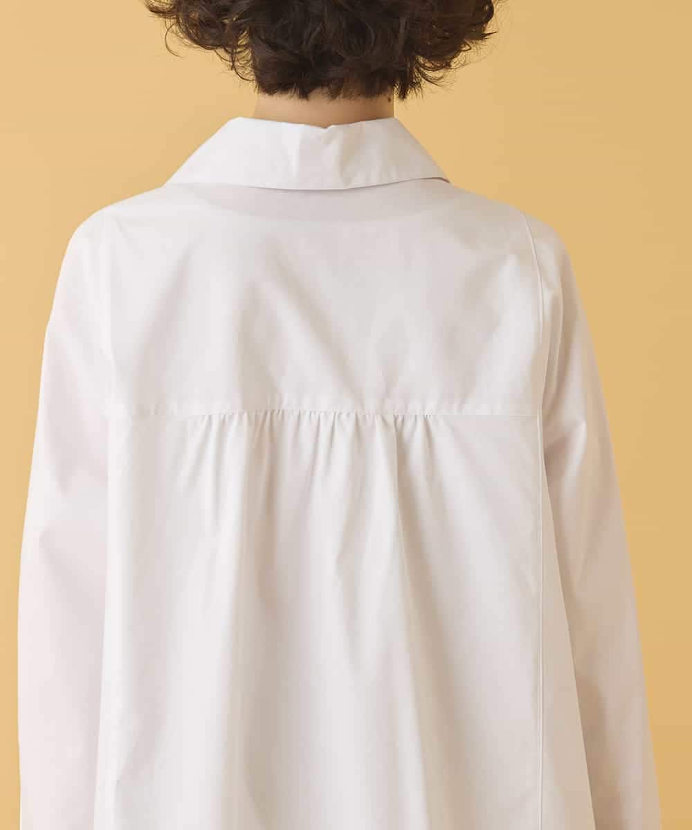 REBAA66280 HIROKO BIS(ヒロコ ビス) ボウネックチュニックシャツ /洗濯機で洗える ホワイト