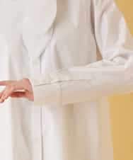 REBAA66280 HIROKO BIS(ヒロコ ビス) ボウネックチュニックシャツ /洗濯機で洗える ホワイト