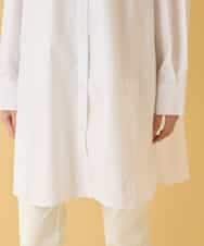 REBAA66280 HIROKO BIS(ヒロコ ビス) ボウネックチュニックシャツ /洗濯機で洗える ホワイト