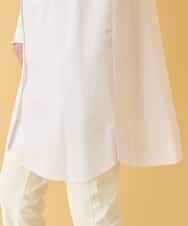 REBAA66280 HIROKO BIS(ヒロコ ビス) ボウネックチュニックシャツ /洗濯機で洗える ホワイト