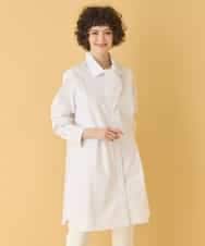 REBAA66280 HIROKO BIS(ヒロコ ビス) ボウネックチュニックシャツ /洗濯機で洗える ホワイト