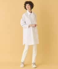 REBAA66280 HIROKO BIS(ヒロコ ビス) ボウネックチュニックシャツ /洗濯機で洗える ホワイト