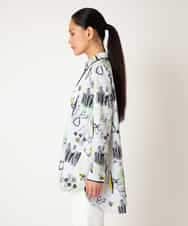 REBDD51270 HIROKO BIS(ヒロコ ビス) 【先行予約】POPプリントストライプブラウス ホワイト