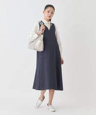 REBDD70230 HIROKO BIS(ヒロコ ビス) タックデザインタイプライターシャツ /洗濯機で洗える ホワイト