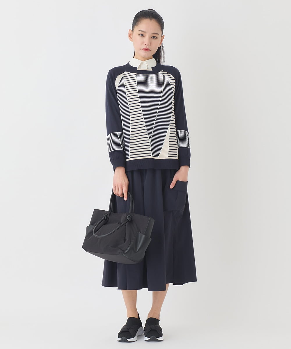 REBDD70230 HIROKO BIS(ヒロコ ビス) タックデザインタイプライターシャツ /洗濯機で洗える ホワイト