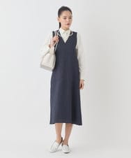 REBDD70230 HIROKO BIS(ヒロコ ビス) タックデザインタイプライターシャツ /洗濯機で洗える ホワイト