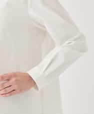 REBDD70230 HIROKO BIS(ヒロコ ビス) タックデザインタイプライターシャツ /洗濯機で洗える ホワイト