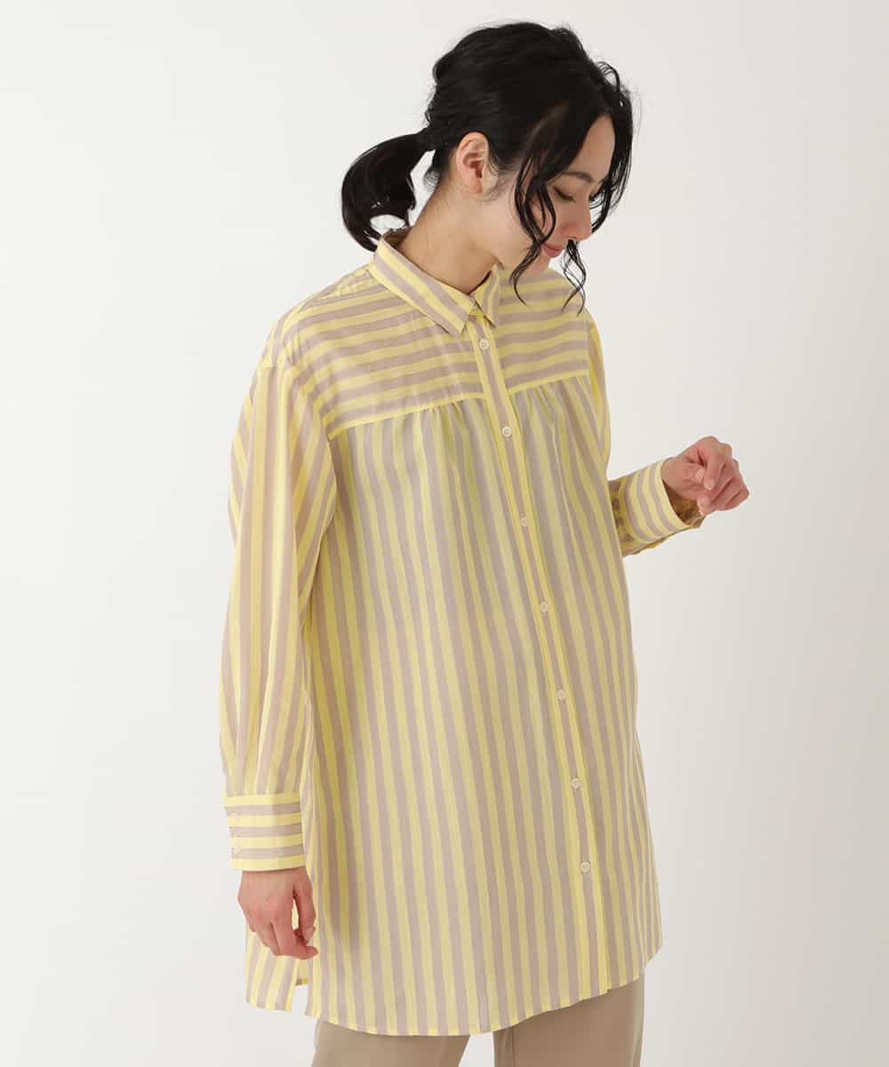 洗える ストライプロングシャツ ブラウス シャツ Hiroko Bis ヒロコ ビス イトキンオンラインストア 洗える ストライプロングシャツ ブラウス シャツ Hiroko Bis ヒロコ ビス イトキンオンラインストア