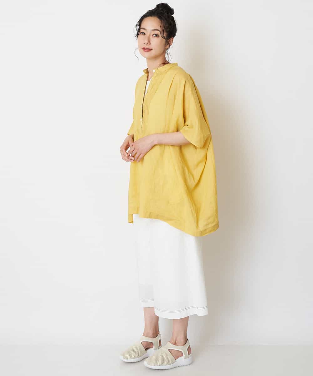 洗える リネンプルオーバーブラウス ブラウス シャツ Hiroko Bis ヒロコ ビス イトキンオンラインストア