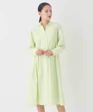 REEDD71290 HIROKO BIS(ヒロコ ビス) タイプライターシャツワンピース ライトイエロー