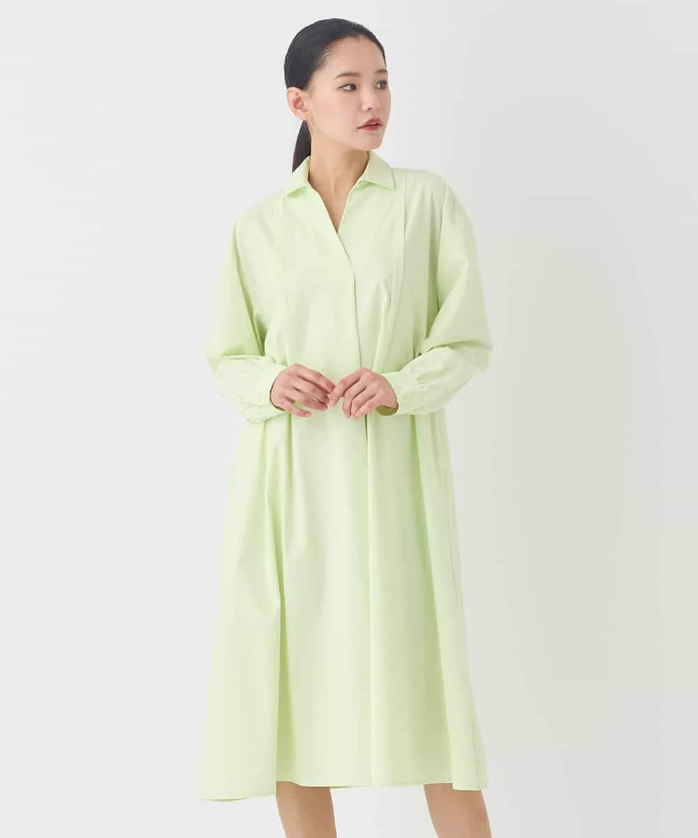 REEDD71290 HIROKO BIS(ヒロコ ビス) タイプライターシャツワンピース ライトイエロー