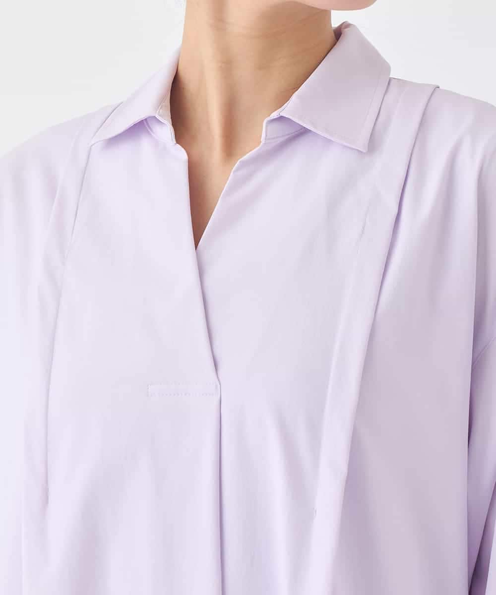 REEDD71290 HIROKO BIS(ヒロコ ビス) タイプライターシャツワンピース ラベンダー