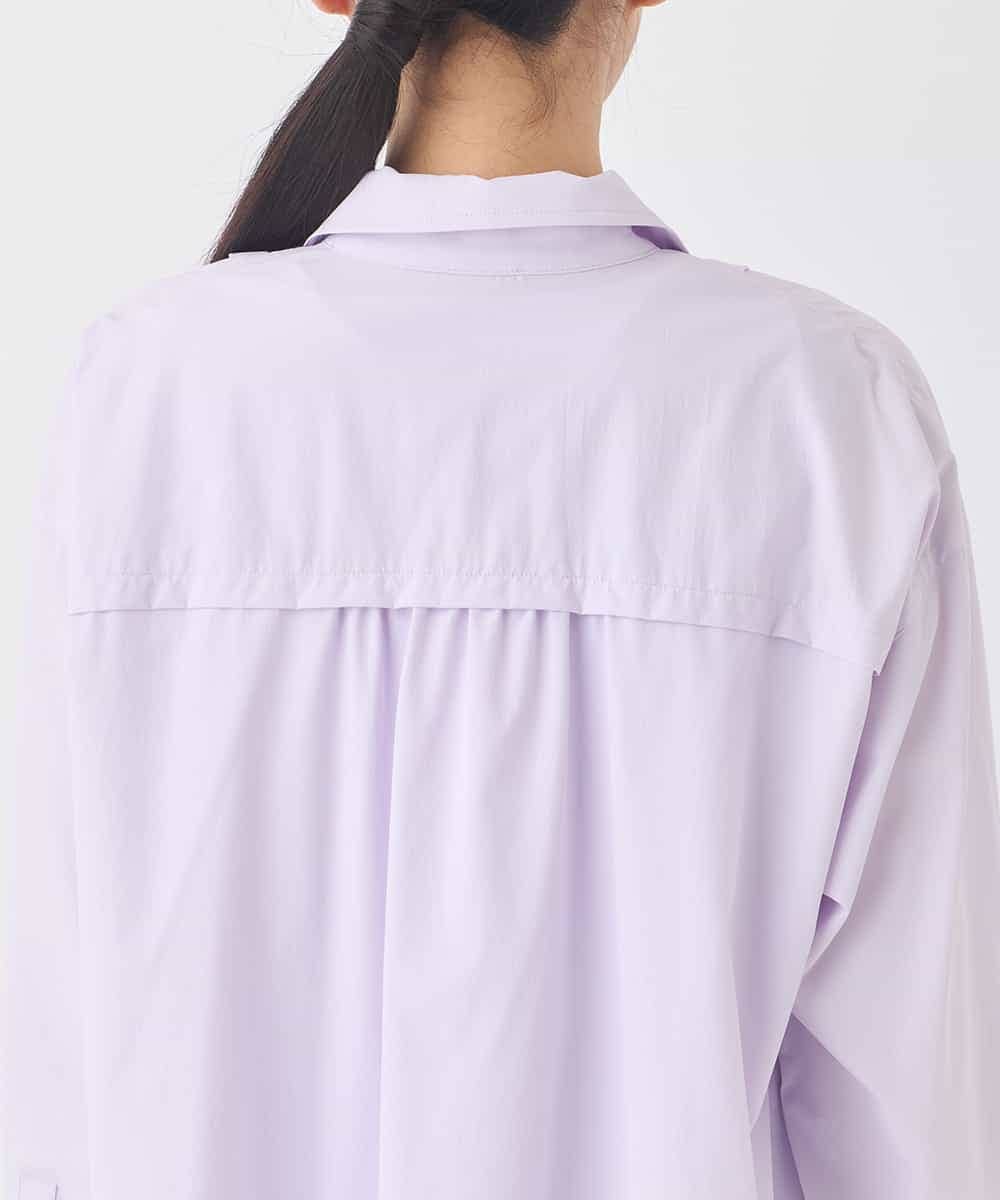 REEDD71290 HIROKO BIS(ヒロコ ビス) タイプライターシャツワンピース ラベンダー