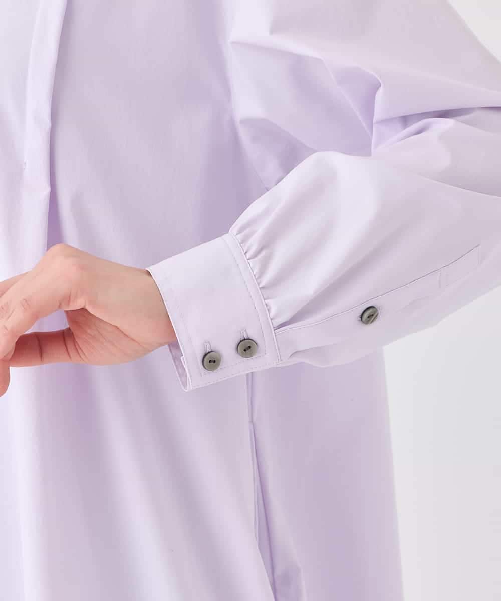 REEDD71290 HIROKO BIS(ヒロコ ビス) タイプライターシャツワンピース ラベンダー