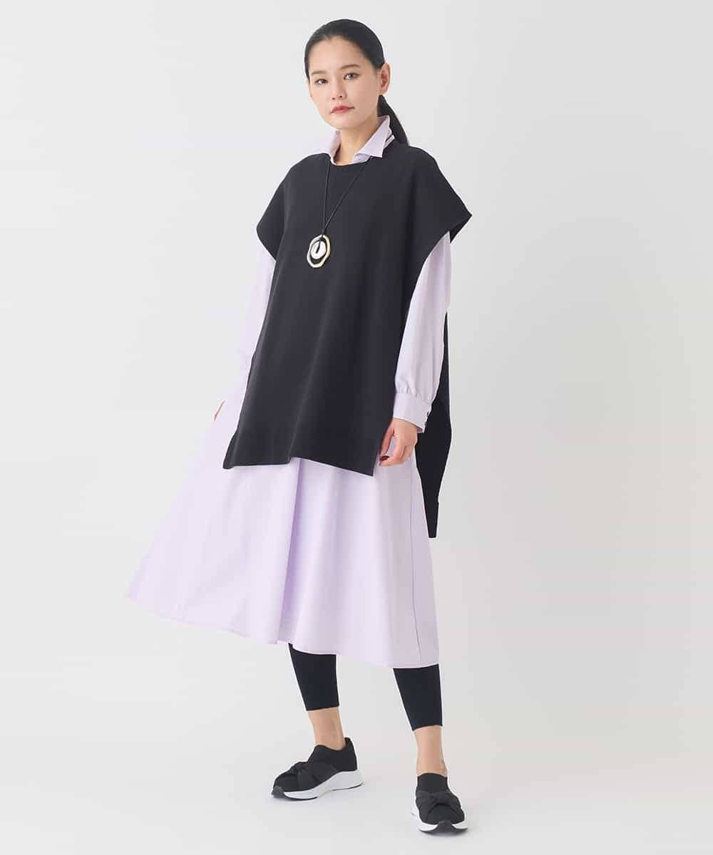 REEDD71290 HIROKO BIS(ヒロコ ビス) タイプライターシャツワンピース ラベンダー