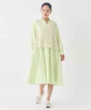 REEDD71290 HIROKO BIS(ヒロコ ビス) タイプライターシャツワンピース ラベンダー