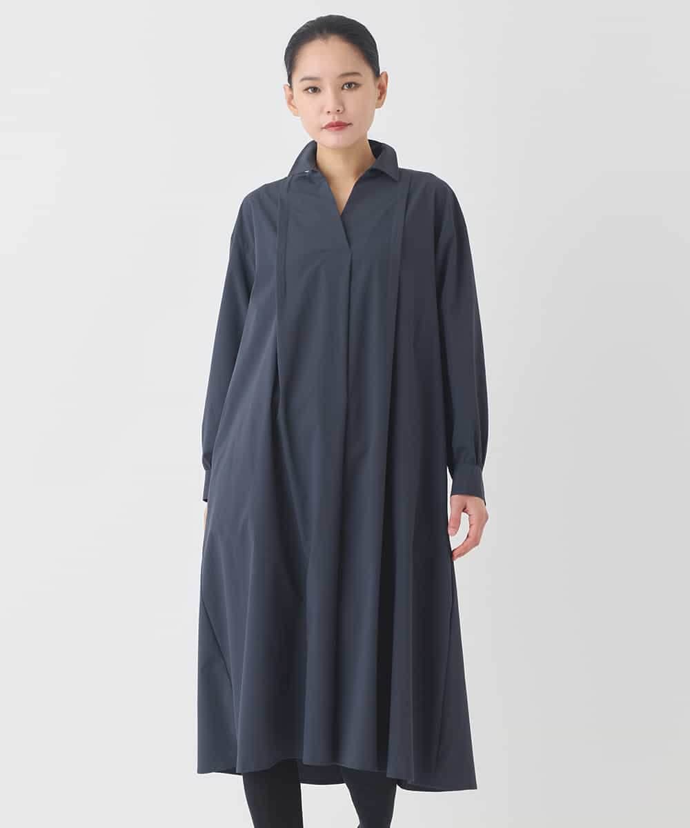 REEDD71290 HIROKO BIS(ヒロコ ビス) タイプライターシャツワンピース ラベンダー