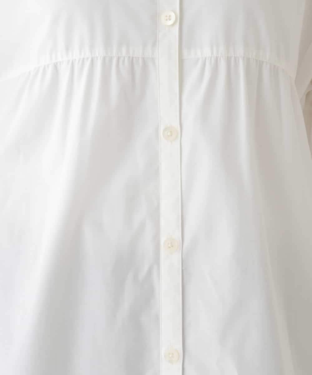 REEDS64340 HIROKO BIS(ヒロコ ビス) 【洗える】ワイドシルエットシャツワンピース ホワイト