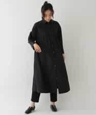 REEDS64340 HIROKO BIS(ヒロコ ビス) 【洗える】ワイドシルエットシャツワンピース ホワイト