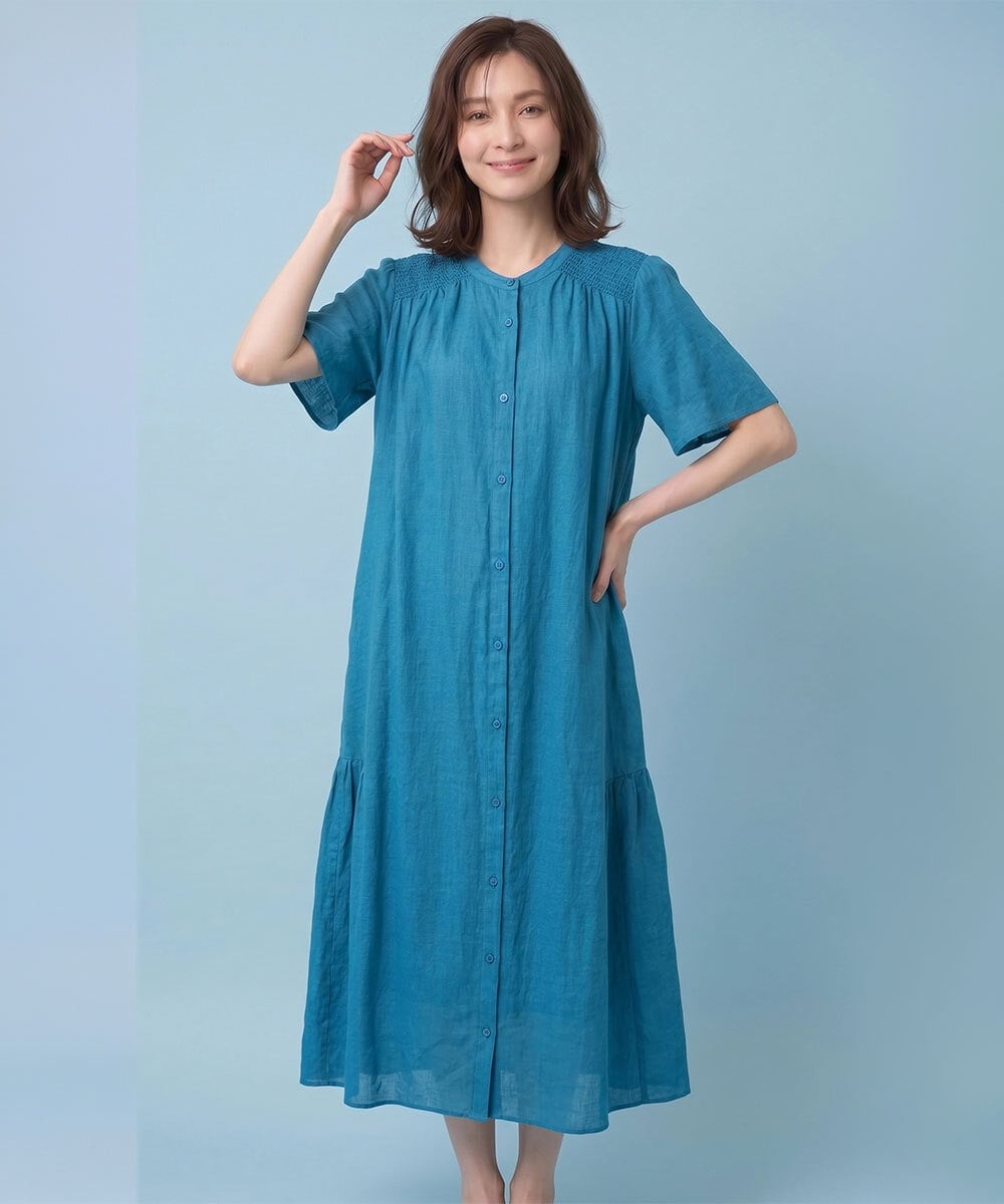 麻製品染め】ロングワンピース /洗える(ワンピース) | HIROKO BIS