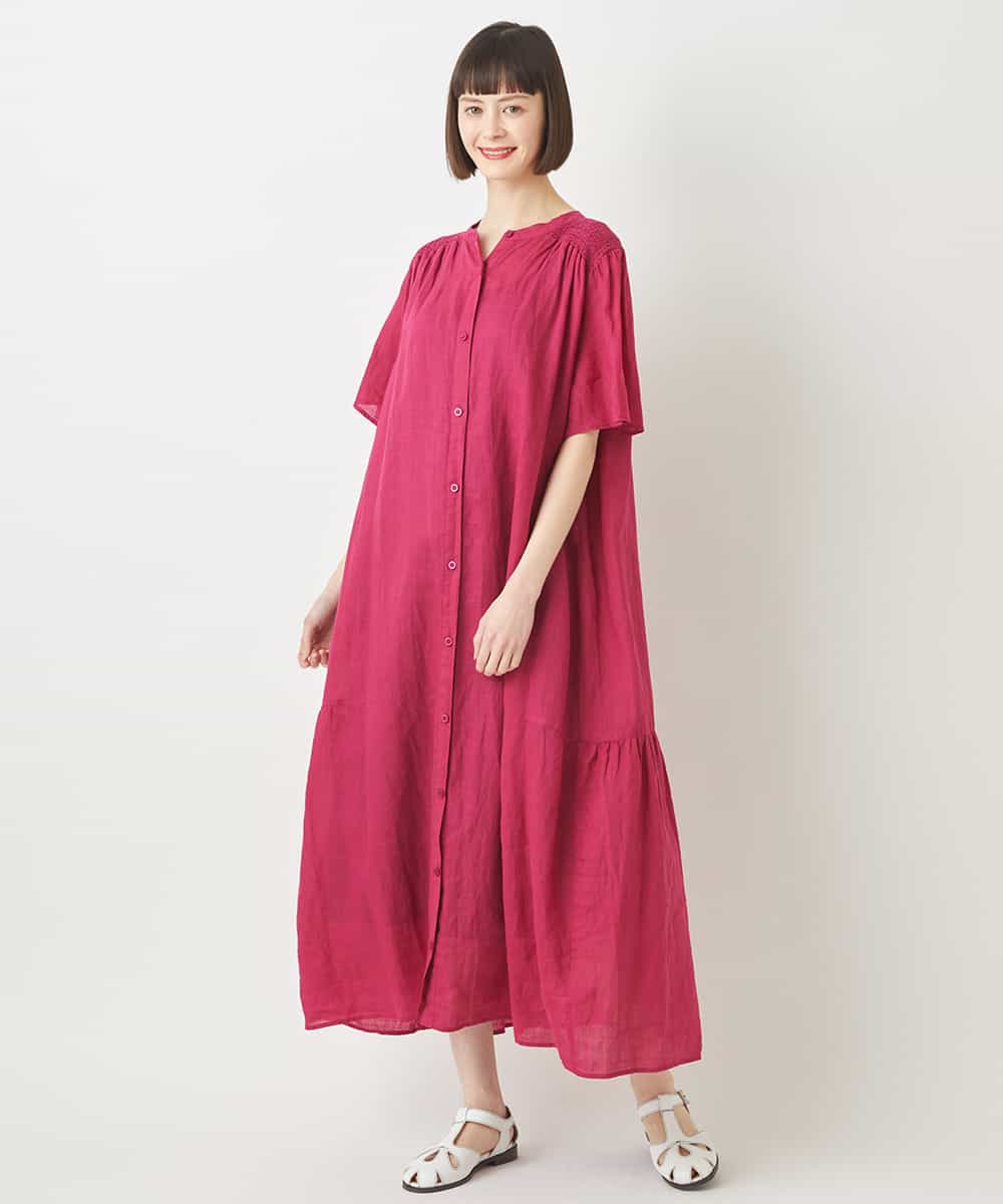 麻製品染め】ロングワンピース /洗える(ワンピース) | HIROKO BIS