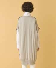 REFAA64260 HIROKO BIS(ヒロコ ビス) ホールガーメントリブニットジレ ネイビー