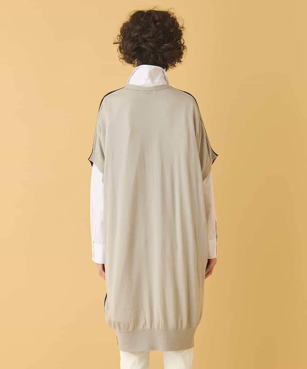 REFAA64260 HIROKO BIS(ヒロコ ビス) ホールガーメントリブニットジレ ネイビー