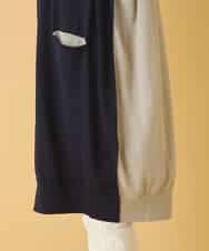 REFAA64260 HIROKO BIS(ヒロコ ビス) ホールガーメントリブニットジレ ネイビー