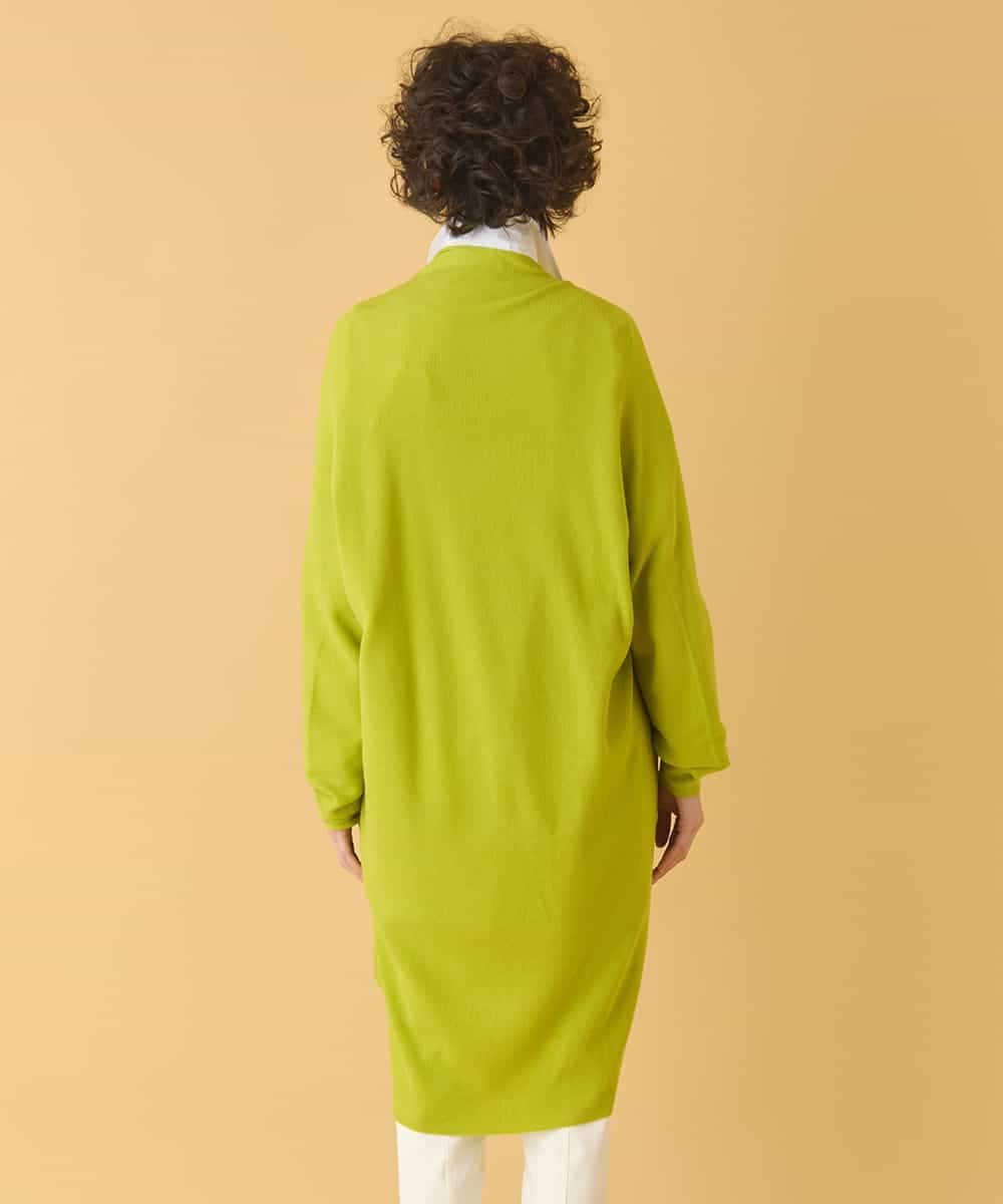 REFAB67260 HIROKO BIS(ヒロコ ビス) ホールガーメントロングカーディガン グリニッシュイエロー 