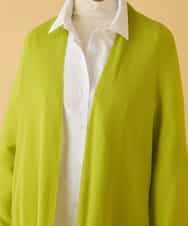 REFAB67260 HIROKO BIS(ヒロコ ビス) ホールガーメントロングカーディガン グリニッシュイエロー 