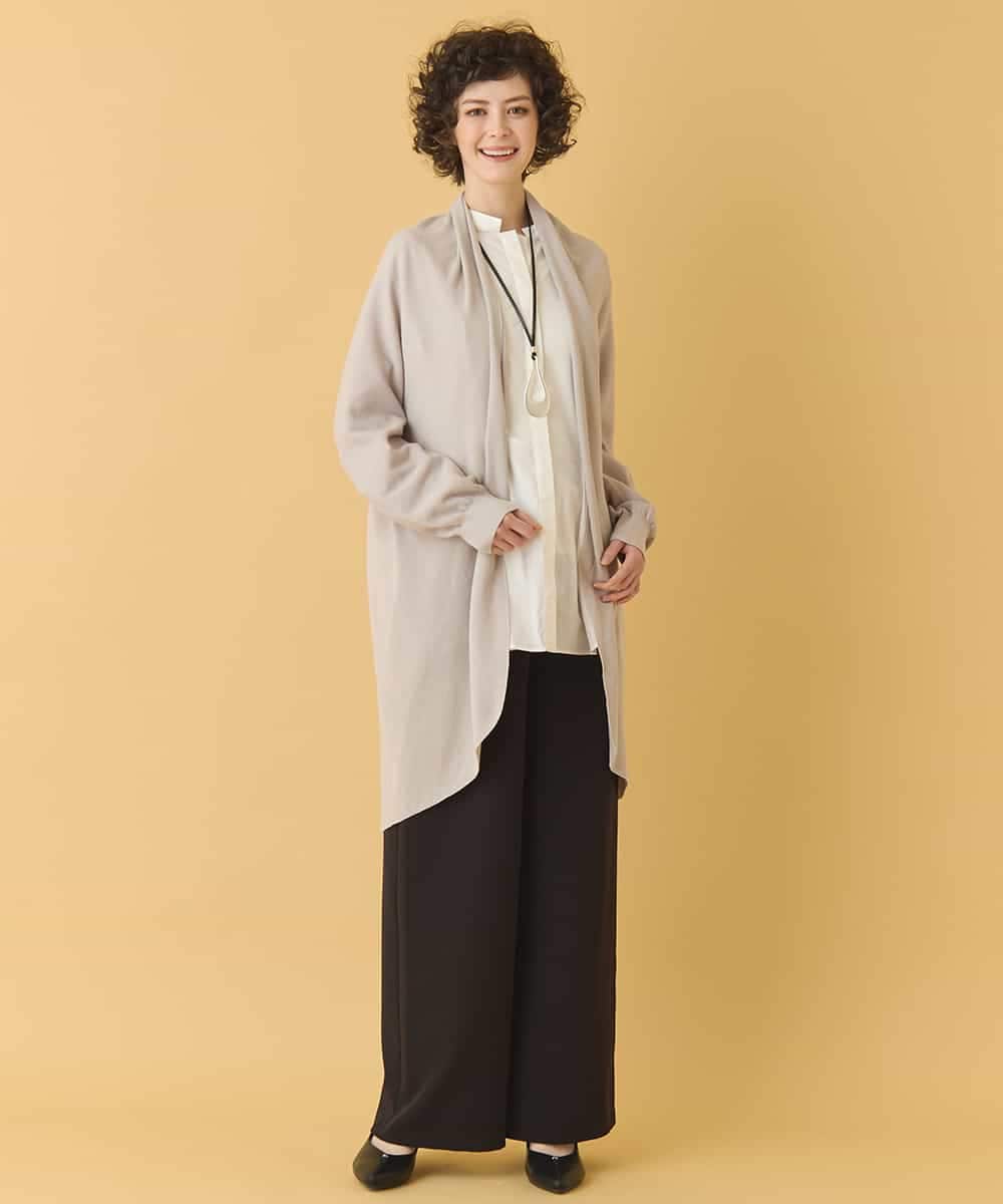 REFAB67260 HIROKO BIS(ヒロコ ビス) ホールガーメントロングカーディガン グリニッシュイエロー 