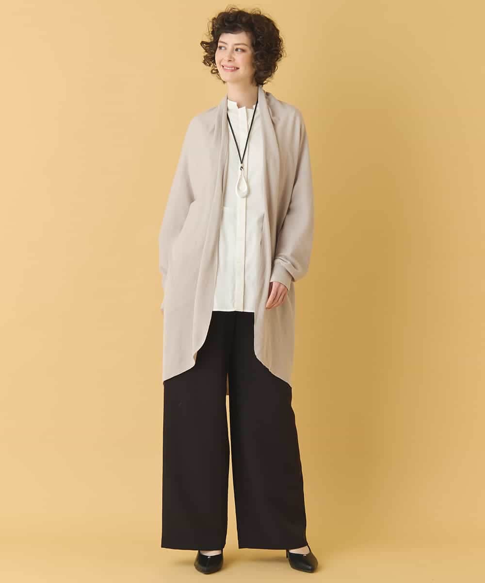 REFAB67260 HIROKO BIS(ヒロコ ビス) ホールガーメントロングカーディガン グリニッシュイエロー 