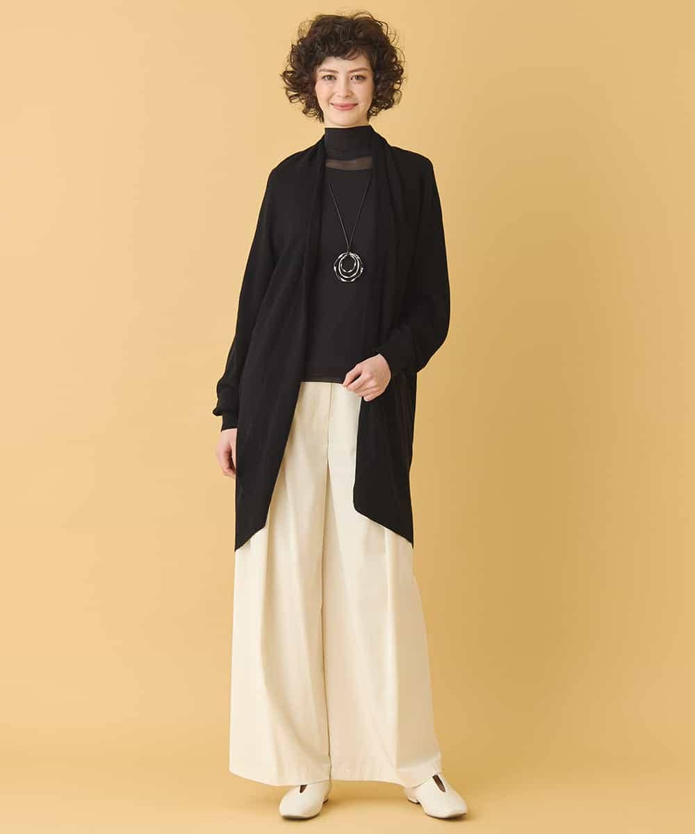 REFAB67260 HIROKO BIS(ヒロコ ビス) ホールガーメントロングカーディガン グリニッシュイエロー 