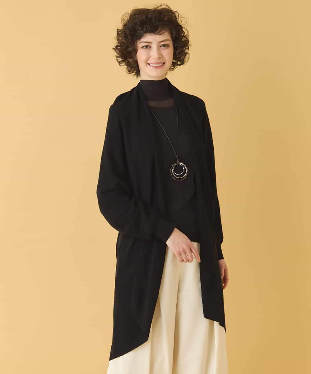 REFAB67260 HIROKO BIS(ヒロコ ビス) ホールガーメントロングカーディガン グリニッシュイエロー 