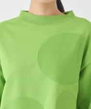 REFDD60180 HIROKO BIS(ヒロコ ビス) ドットジャガードニットプルオーバー /洗える グリーン